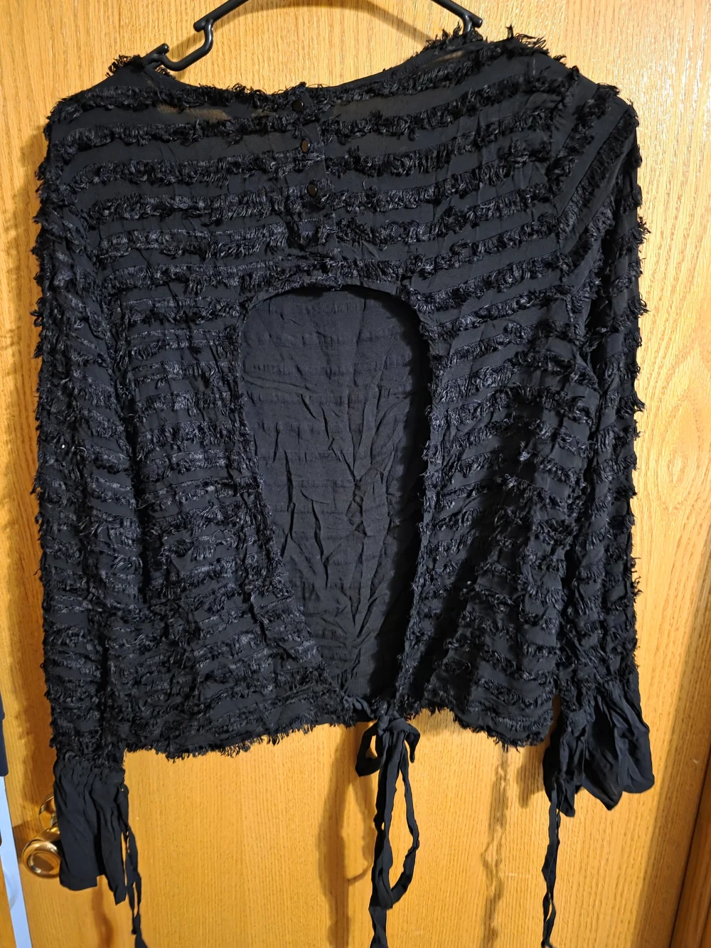Zara black textured